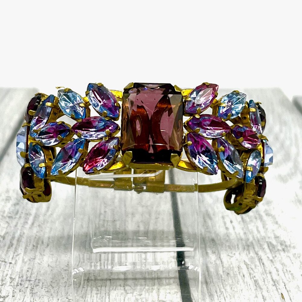 125. Stunning Designer ReviveAmor Rhinestone Clamper Bracelet